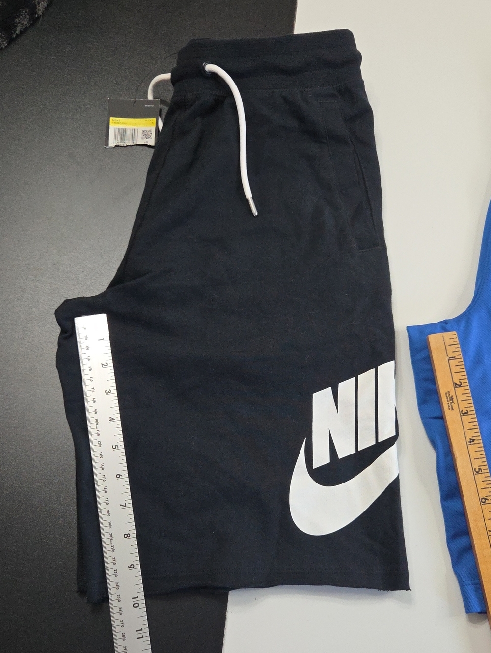 Lot Of 2 Nike- NWT Black Sweat Shorts And Dri-fit Blue Athletic Shorts - Picture 12 of 16